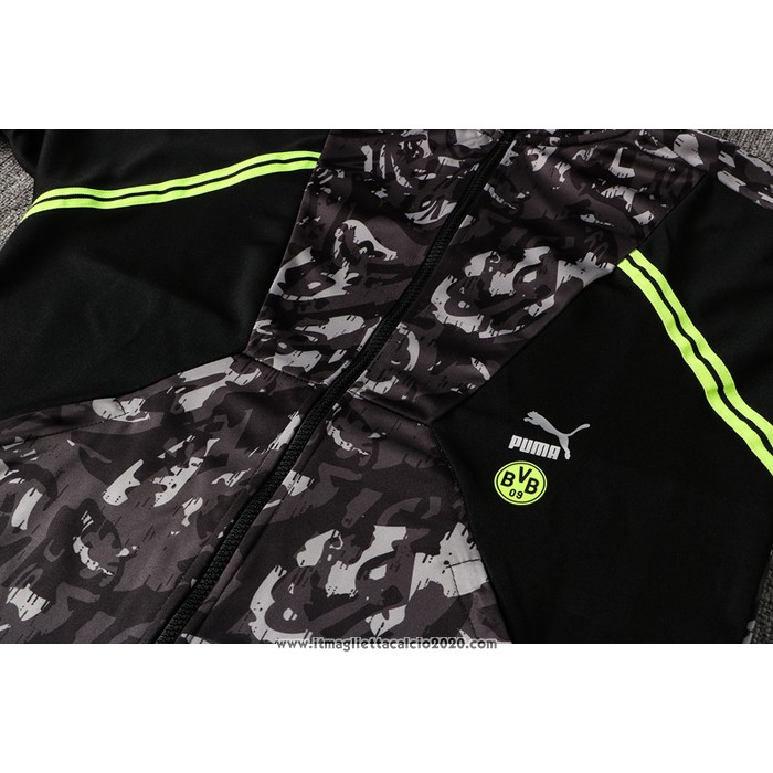 Tuta da Track Giacca Borussia Dortmund 2021 2022 Nero